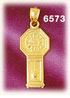 14K Gold Striking Clock Charm