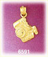 14k gold photographer's camera charm