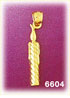 14K Gold Candle Charm
