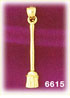 14K Gold 3D Broom Charm