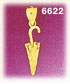 14k gold 3d umbrella charm
