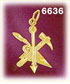 14K Gold Tools Charm