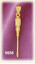 14K Gold 3D Flat Head Screwdriver Charm