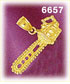 14K Gold Chain Saw Charm