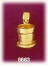14K Gold 3D Planting Pot Charm