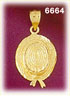 14K Gold Gardening Hat 3D Charm