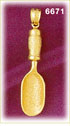 14K Gold 3D Gardening Hand Shovel Charm