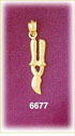 14K Gold Gardening Pruning Sheers 3D Charm