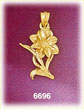14K Gold Blossoming Flower Charm