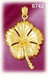 14K Gold Flowering Hibiscus Charm