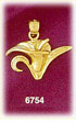 14K Gold Lily Charm