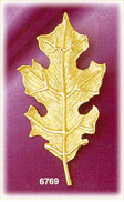 14K Gold Oak Leaf Charm