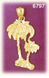 14K Gold Palm Trees Charm