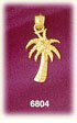14k gold swaying palm tree charm