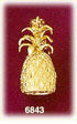14K Gold Whole Pineapple 3D Fruit Charm