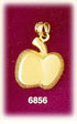 14K Gold Golden Delicious Apple Charm
