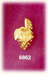 14K Gold 3D Strawberry Charm