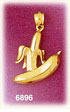 14K Gold Pair of Bananas Charm