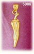 14k gold jalapeno pepper charm