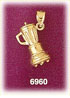 14K Gold 3D Blender Charm