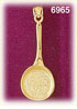 14k gold 3d frying pan charm