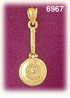 14K Gold 3D Cooking Pan W/Lid Charm