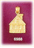 14K Gold Home Charm