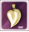 14 K Gold Floating Heart Charm