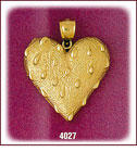 14Kt Gold Bleeding Heart Charm