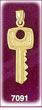 Contemporary 14Kt Gold Key Charm
