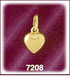 Small 14K Gold Puffed Heart Charm