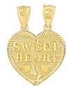 14Kt Gold Breakaway Sweet Heart Pendant