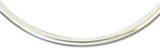 6MM White Gold Omega Necklace