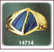Lustrous 14K Gold Opal Ring