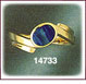 Graceful 14K Gold Opal Ring