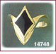 Fanciful 14K Gold Onyx Ring