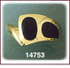 Innovative 14K Gold Onyx Ring