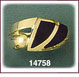14Kt Yellow Gold Onyx Ring
