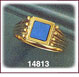 Exceptional 14K Gold Turquoise Ring