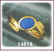 Splendid 14K Gold Turquoise Ring
