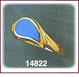 Remarkable 14K Gold Turquoise Ring