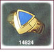 Classy 14K Gold Turquoise Ring