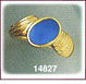 Regal 14K Gold Turquoise Ring