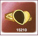 Distinctive 14K Gold Onyx Ring