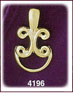 Fleur De Lis 14Kt Gold Slide