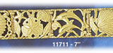 14K Gold Sea Life w/Dolphins Nautical Soft Bangle Bracelet