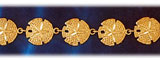 14K Gold Sand Dollar Nautical Bracelet