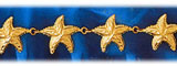 14K Gold Starfish Sea Star Bracelet
