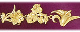 14K Gold Flowers Bracelet