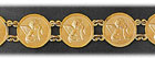 14K Gold Angel Coin Bracelet